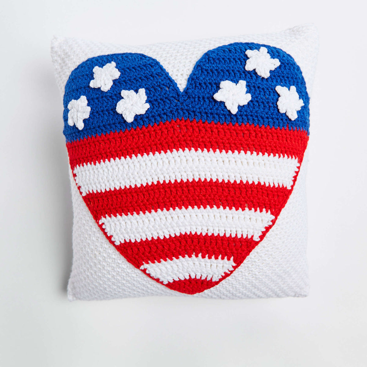 Crochet Pillow made in Red Heart Super Saver Yarn