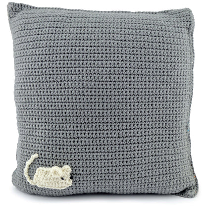 Red Heart Crochet Kittens and Puppies for Sale Pillows Crochet Pillow made in Red Heart With Love Yarn