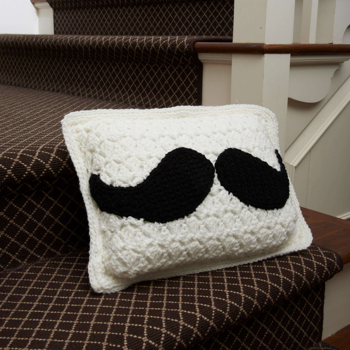 Crochet Pillow made in Red Heart Super Saver Yarn