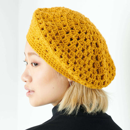 Red Heart Crochet Granny Beret Version 1