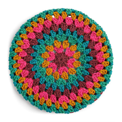 Red Heart Crochet Granny Beret Version 1