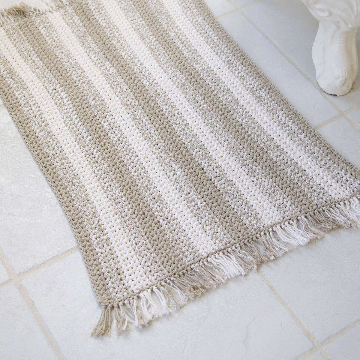 Crochet Rug made in Red Heart Eco-Cotton Blend Yarn