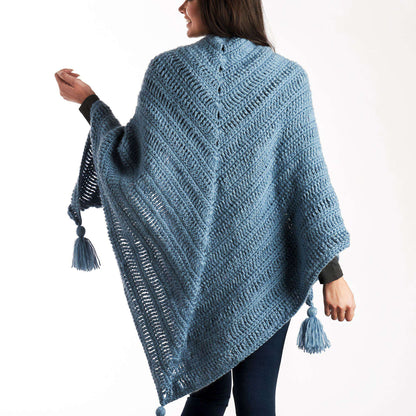 Red Heart Quick and Cozy Crochet Shawl Crochet Shawl made in Red Heart Super Saver yarn