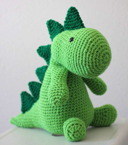 Red Heart Squish-A-Saurus Crochet Dino Single Size