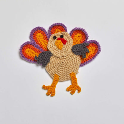 Red Heart Crochet Let's Talk Turkey Silverware Holder Crochet Holder made in Red Heart Super Saver Yarn
