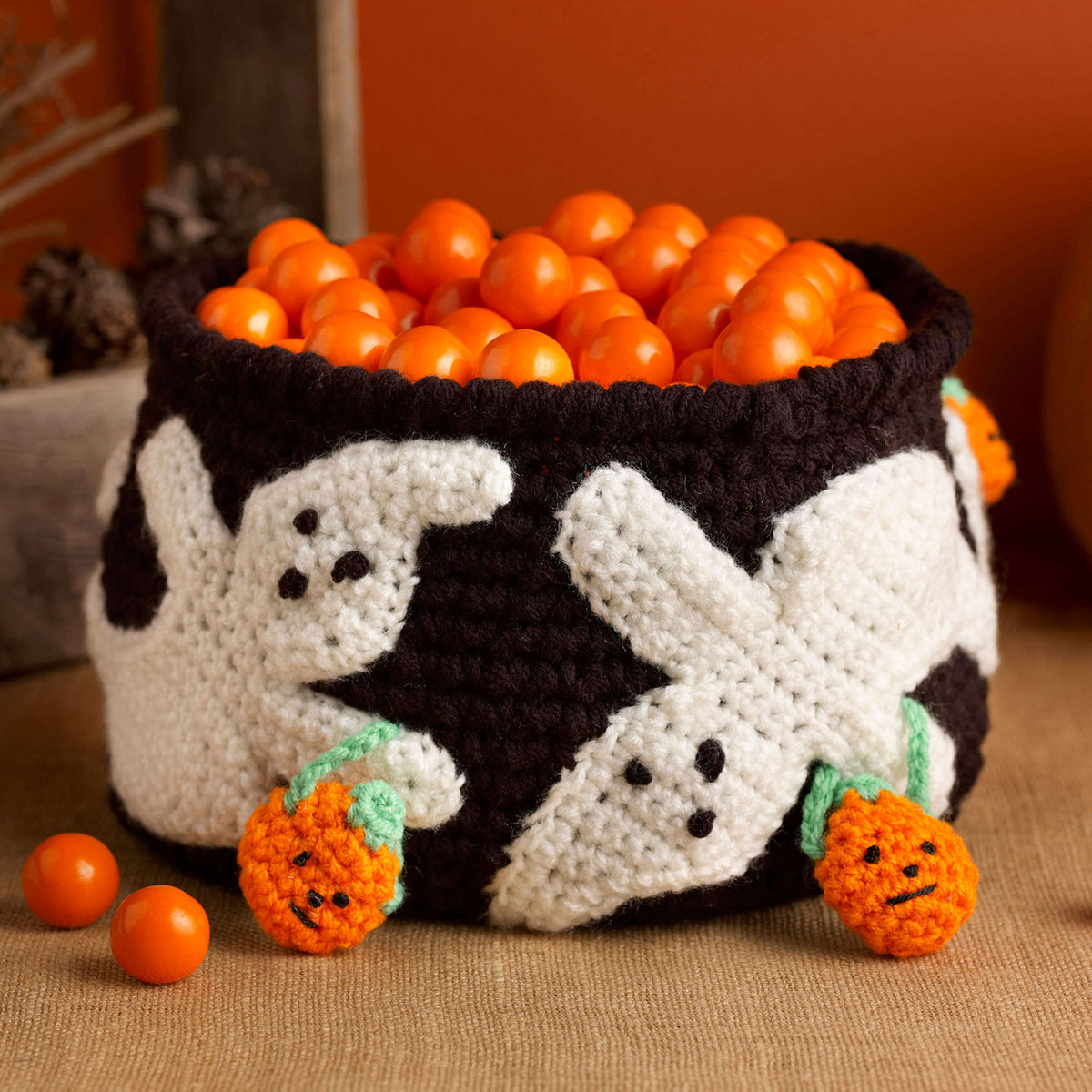 Crochet Bowl made in Red Heart Super Saver Yarn