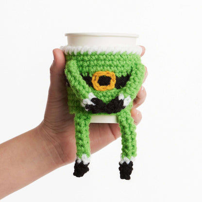 Red Heart Santa & His Elf Crochet Cup Cozies Version 1