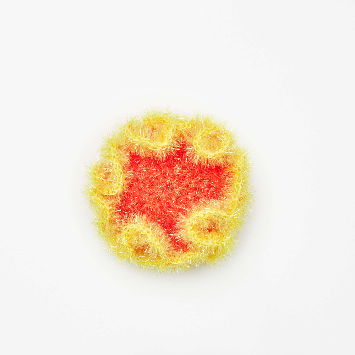 Crochet Scrubby made in Red Heart Scrubby Sparkle Yarn