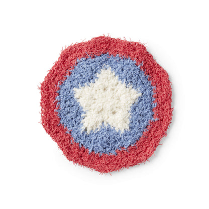 Red Heart Patriotic Crochet Washcloth Crochet Dishcloth made in Red Heart Scrubby Cotton Yarn