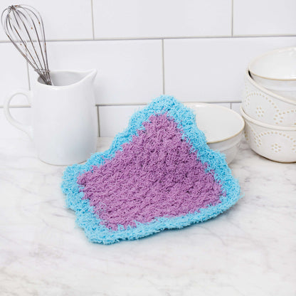 Red Heart Scalloped Edge Crochet Washcloth Crochet Dishcloth made in Red Heart Scrubby Cotton Yarn