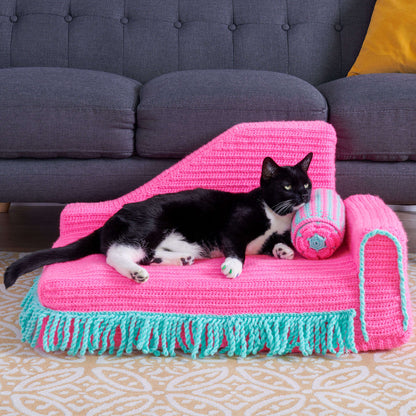 Red Heart Crochet Chaise-Style Lounge Single Size