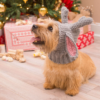 Red Heart Crochet Doggie Deer Snood Crochet Snood made in Red Heart Soft Yarn