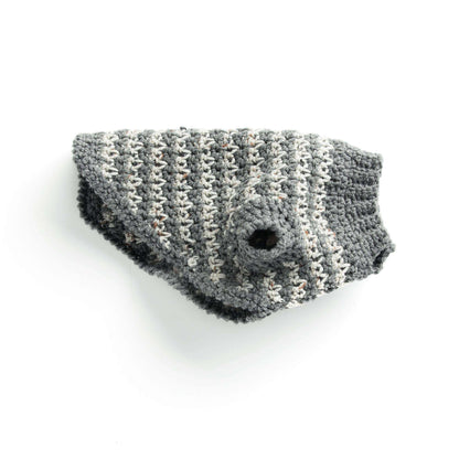 Red Heart Crochet Houndstooth Dog Sweater M
