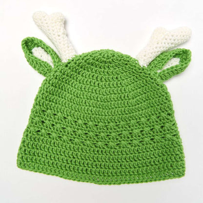 Red Heart Reindeer Crochet Hats Crochet Hat made in Red Heart Super Saver Yarn