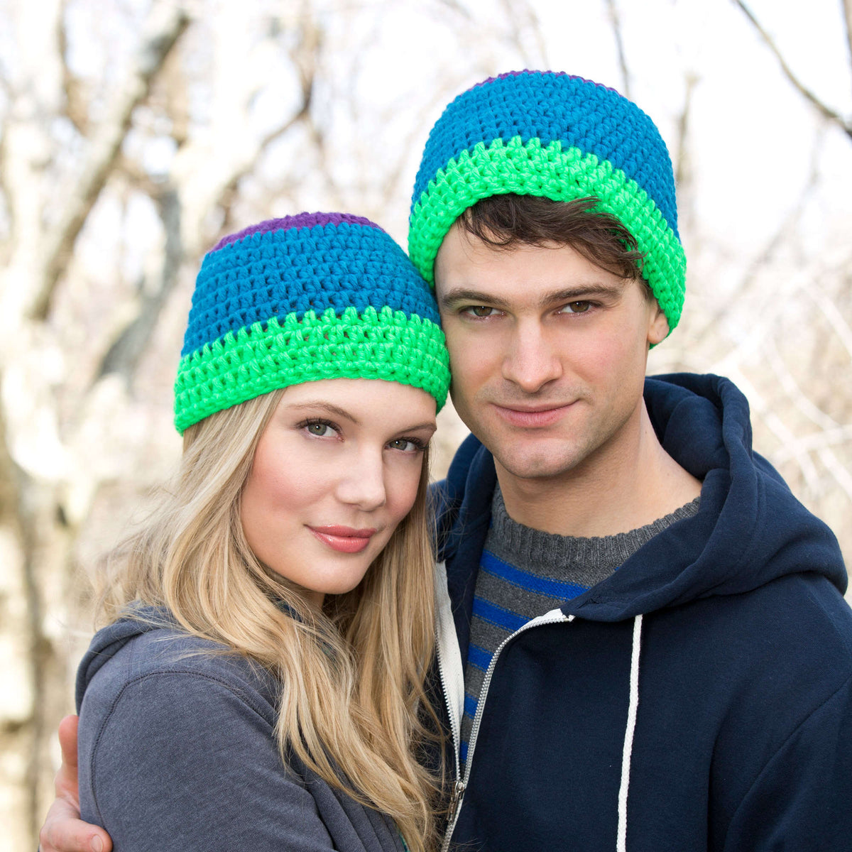 Crochet Hat made in Red Heart Heads Up Yarn