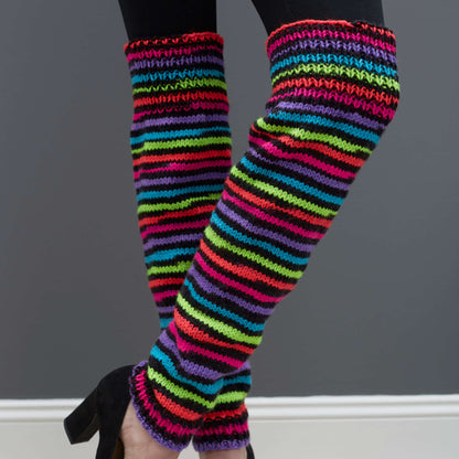 Red Heart Thigh High Knit Leg Warmers Knit Warmers made in Red Heart Super Saver Yarn