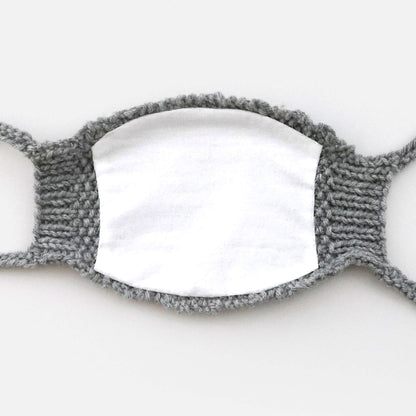 Red Heart Fabric Lined Adult Knit Face Mask Single Size