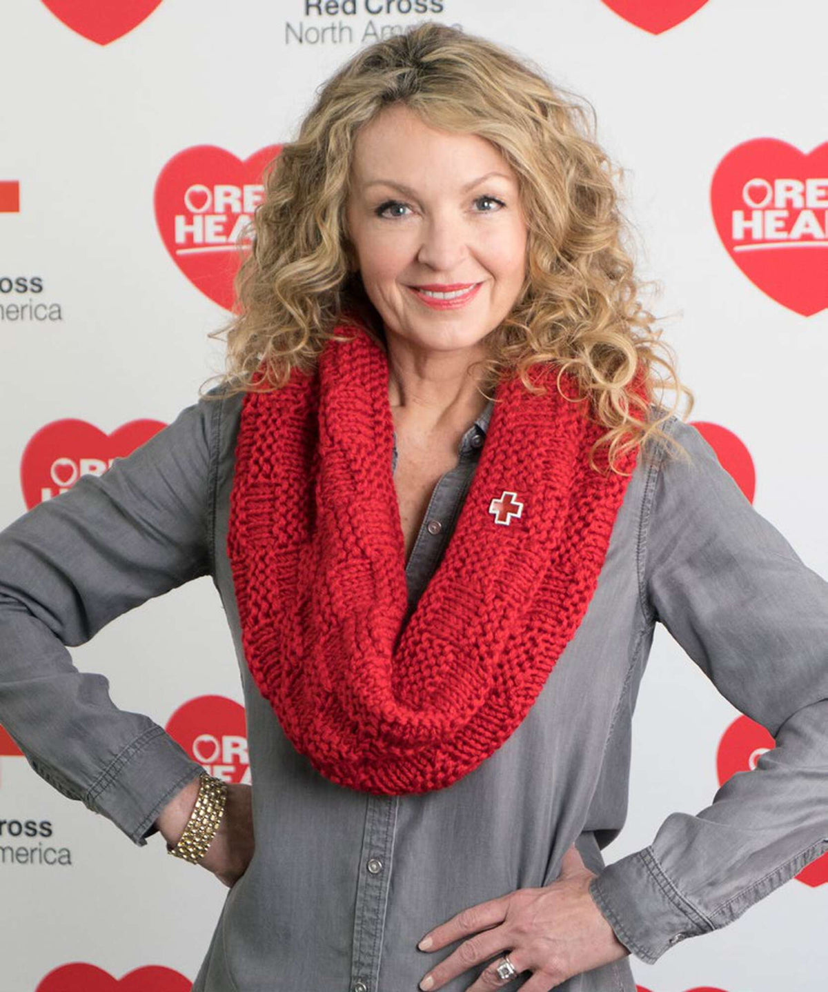 Knit Cowl made in Red Heart Soft Yarn
