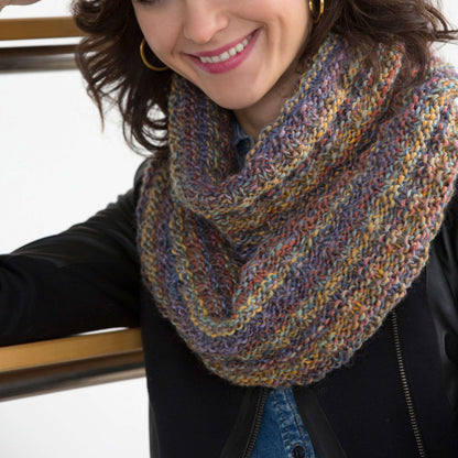Red Heart Easy Gift Cowl Knit Cowl made in Red Heart Boutique Yarn