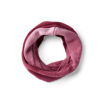 Red Heart Easy Ombre Knit Cowl Knit Cowl made in Red Heart Super Saver Ombre Yarn