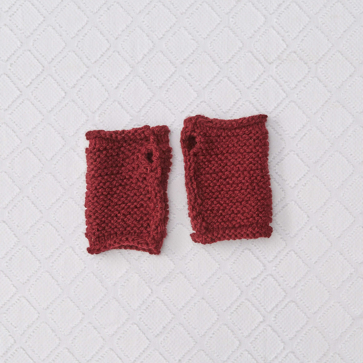 Knit Mitts made in Red Heart Super Saver Chunky Yarn