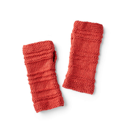 Red Heart Knit Road Trip Mitts Knit Mitts made in Red Heart Soft Yarn