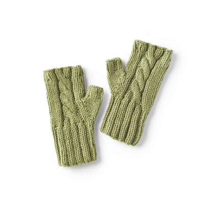 Red Heart Knit Warming Wristers Single Size