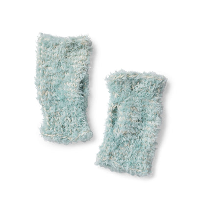 Red Heart Knit Frosted Fur Wristers Single Size