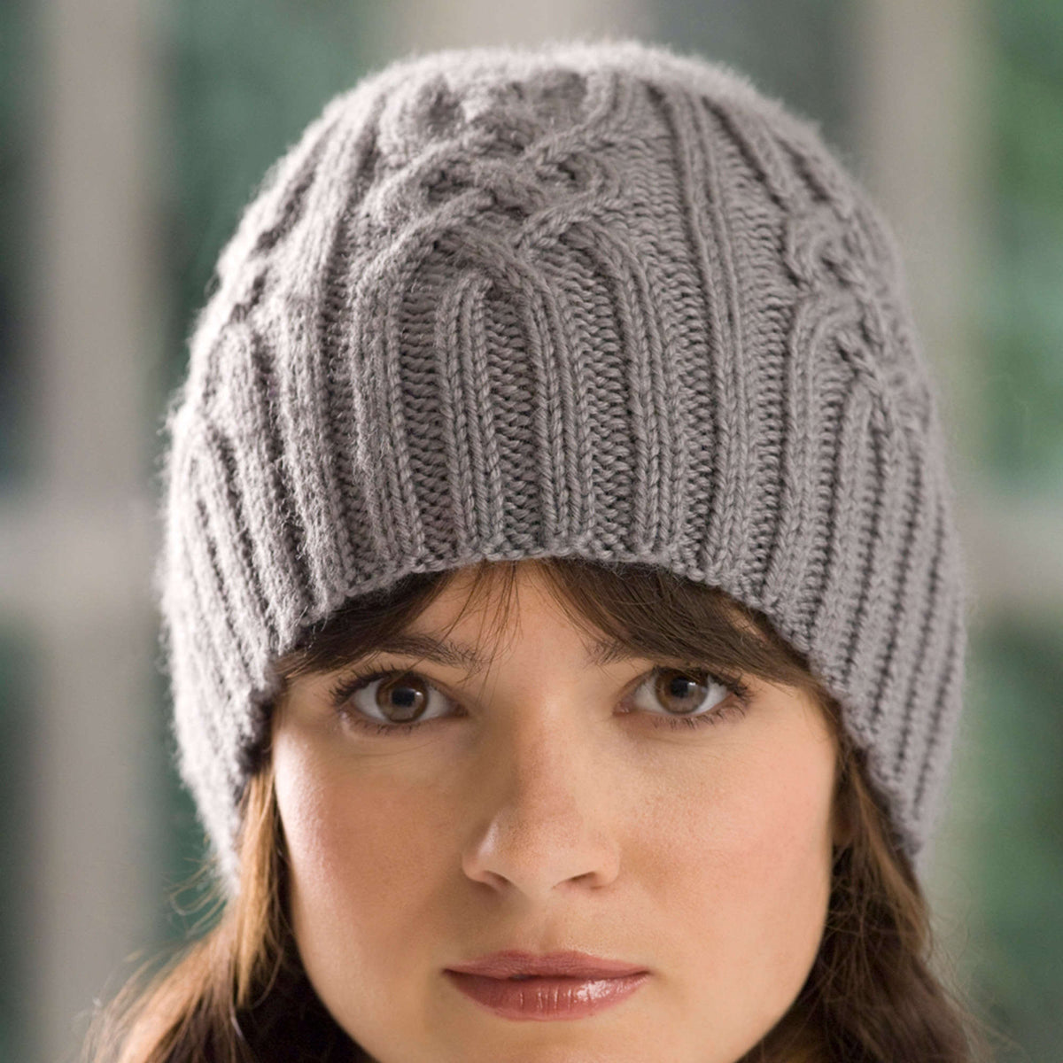 Knit Cap made in Red Heart Bamboo Ewe Yarn