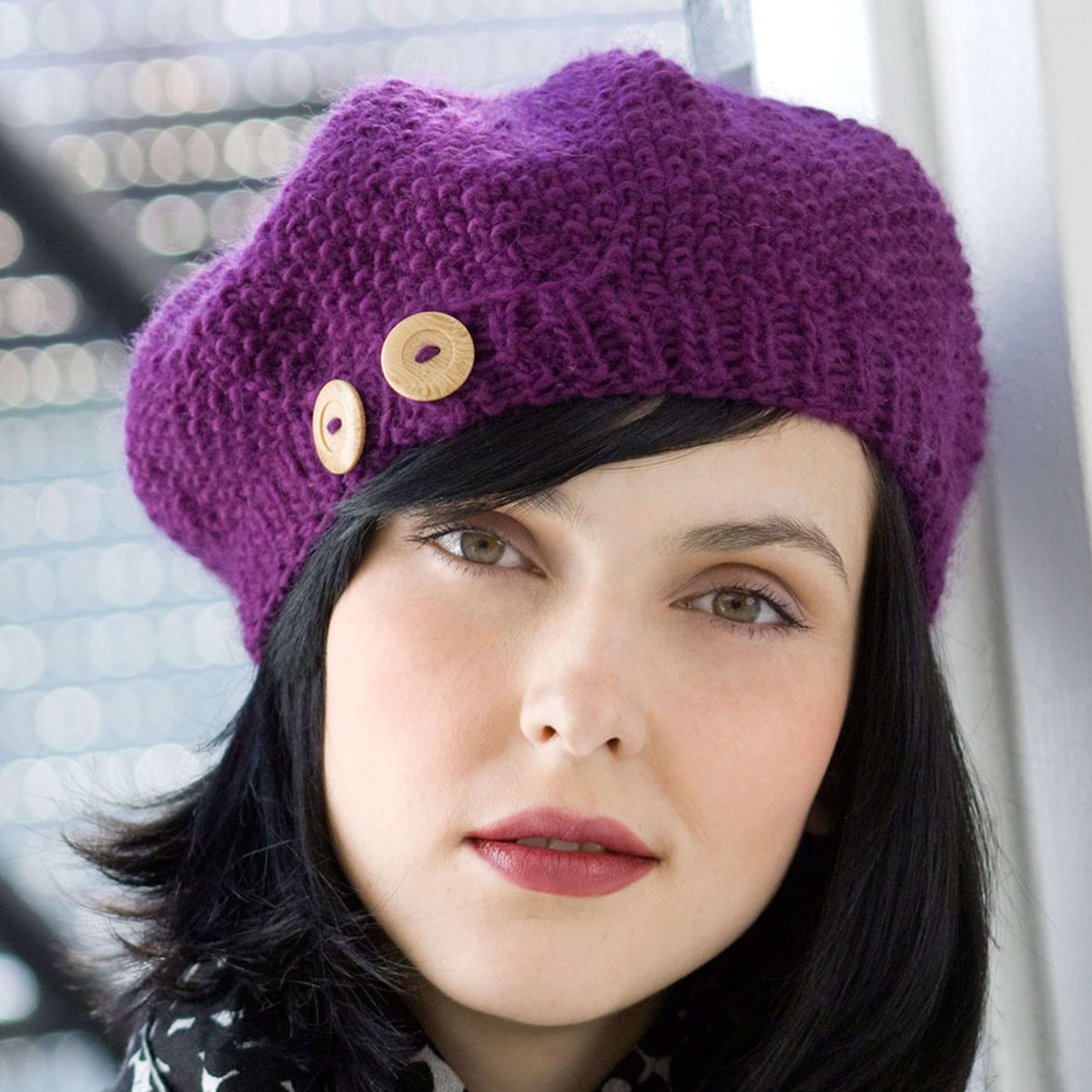 Knit Beret made in Red Heart Full O' Sheep Yarn