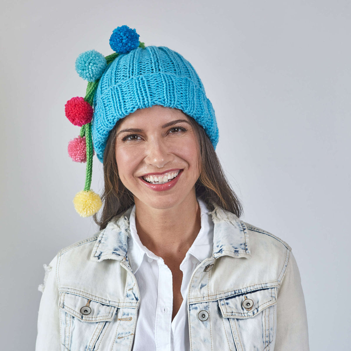 Knit Tassels made in Red Heart Super Saver Yarn