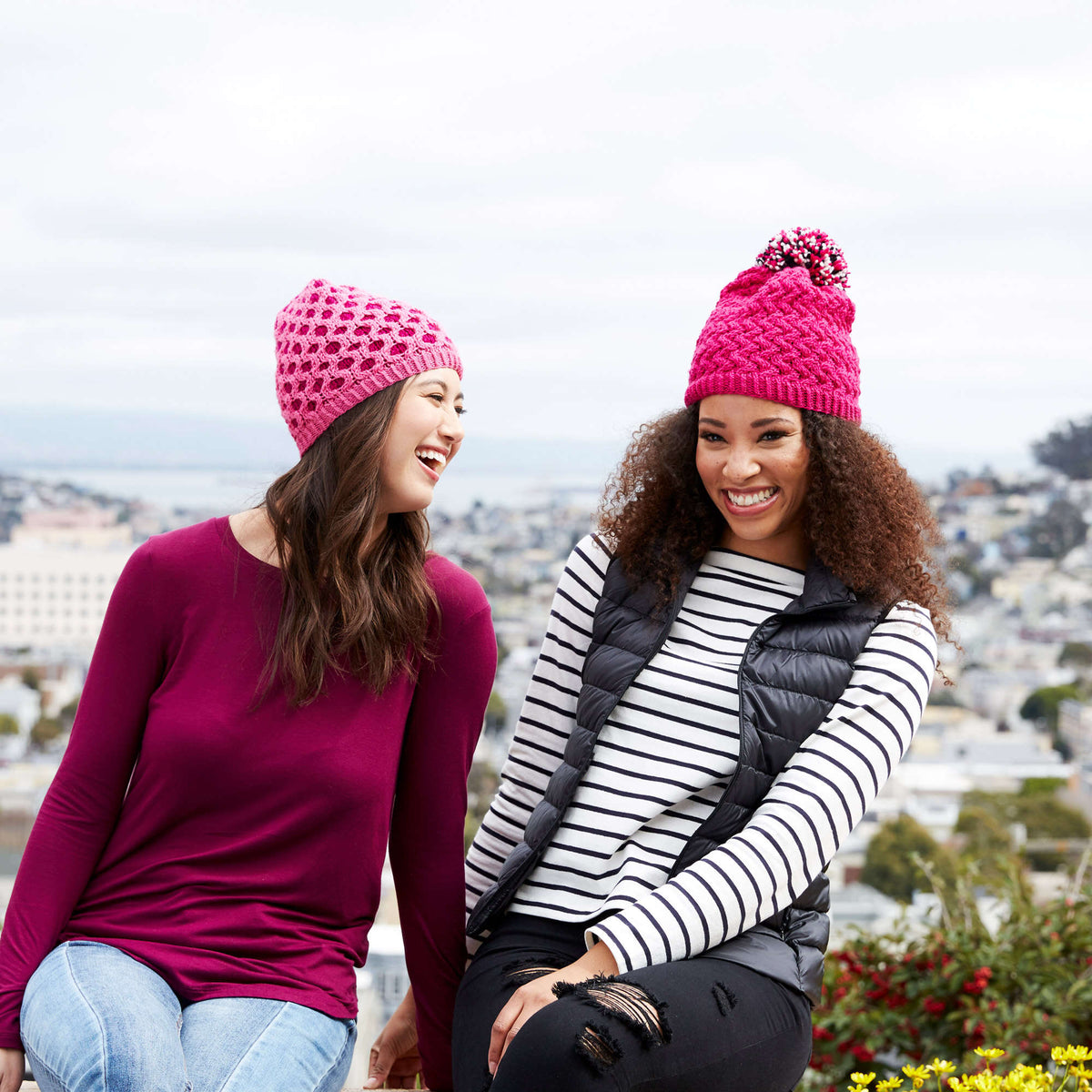 Knit Hat made in Red Heart Chic Sheep Yarn