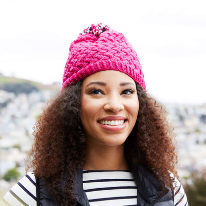 Red Heart Curvaceously Chic Hat Knit Hat made in Red Heart Chic Sheep Yarn