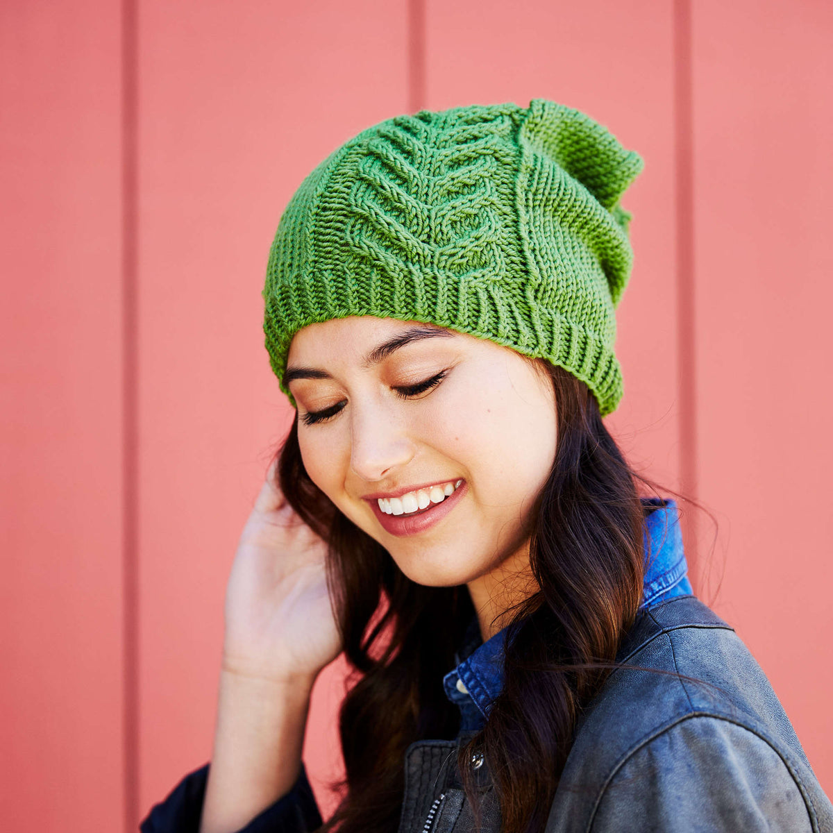 Knit Hat made in Red Heart Chic Sheep Yarn