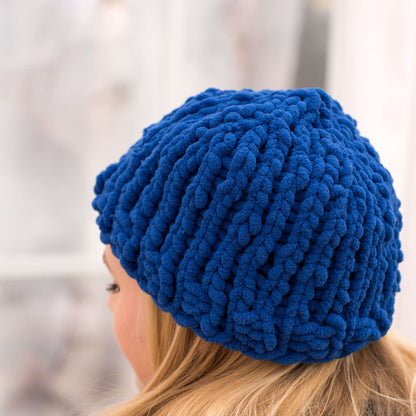 Red Heart Easy Peasy Hat Knit Hat made in Red Heart Sweet Yarn