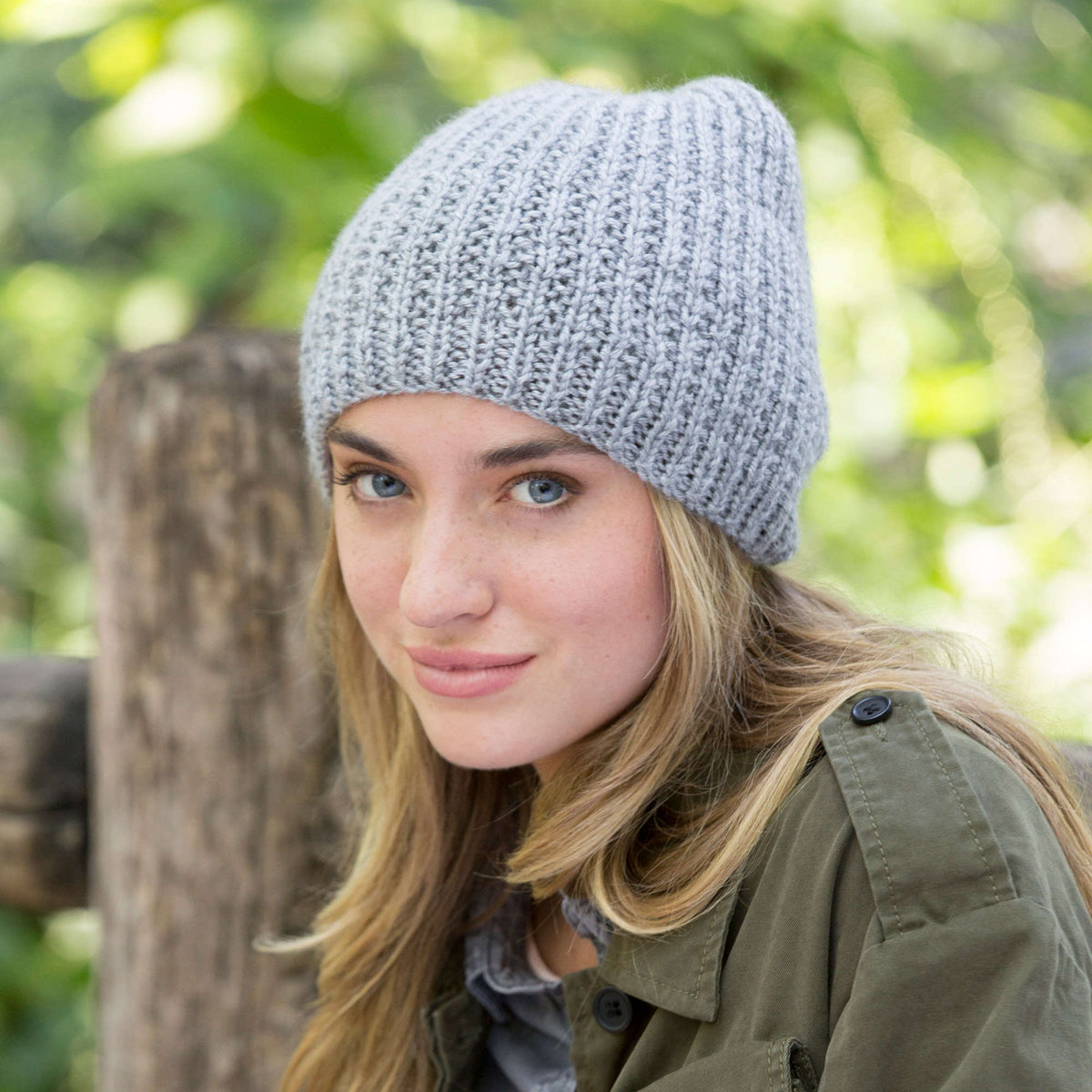 Knit Beanie made in Red Heart Soft Yarn