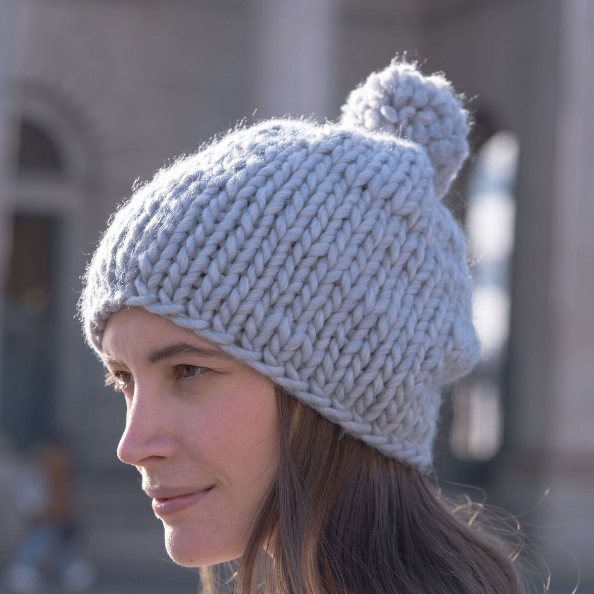 Knit Hat made in Red Heart An Italian Story Ora Yarn