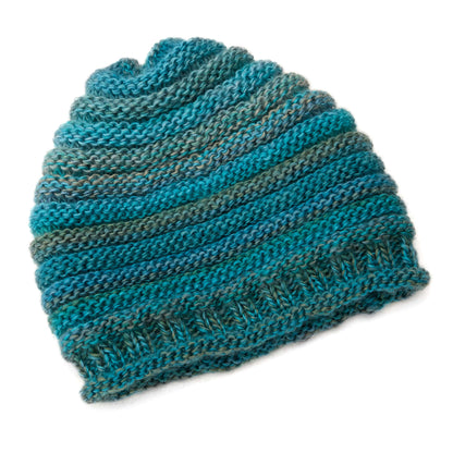 Red Heart Knit Simple Style Hat Knit Hat made in Red Heart Boutique Yarn