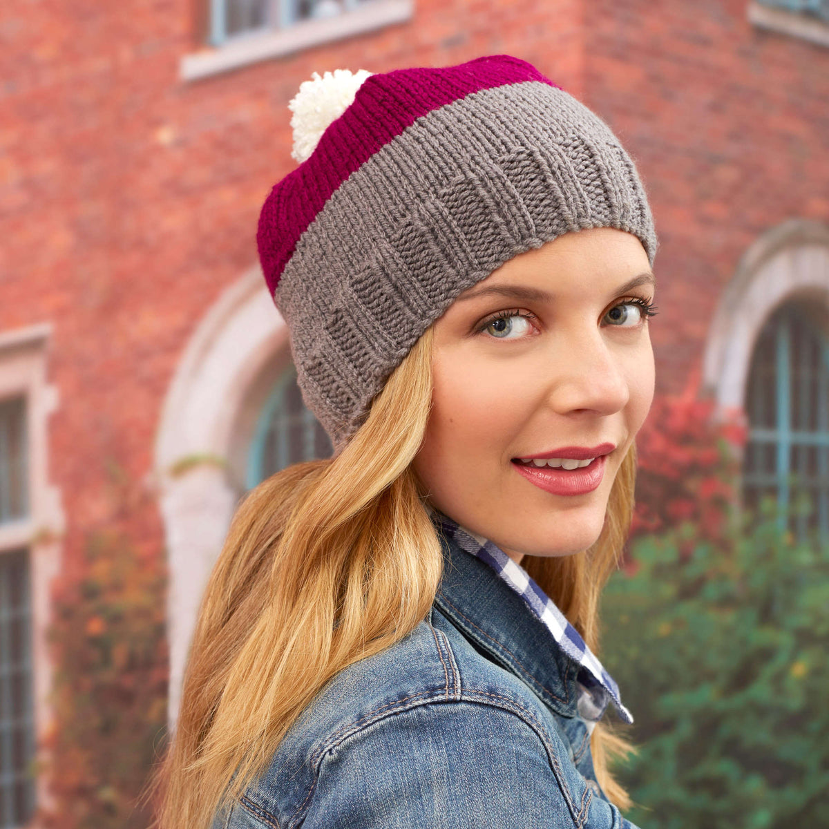 Knit Hat made in Red Heart With Love Yarn