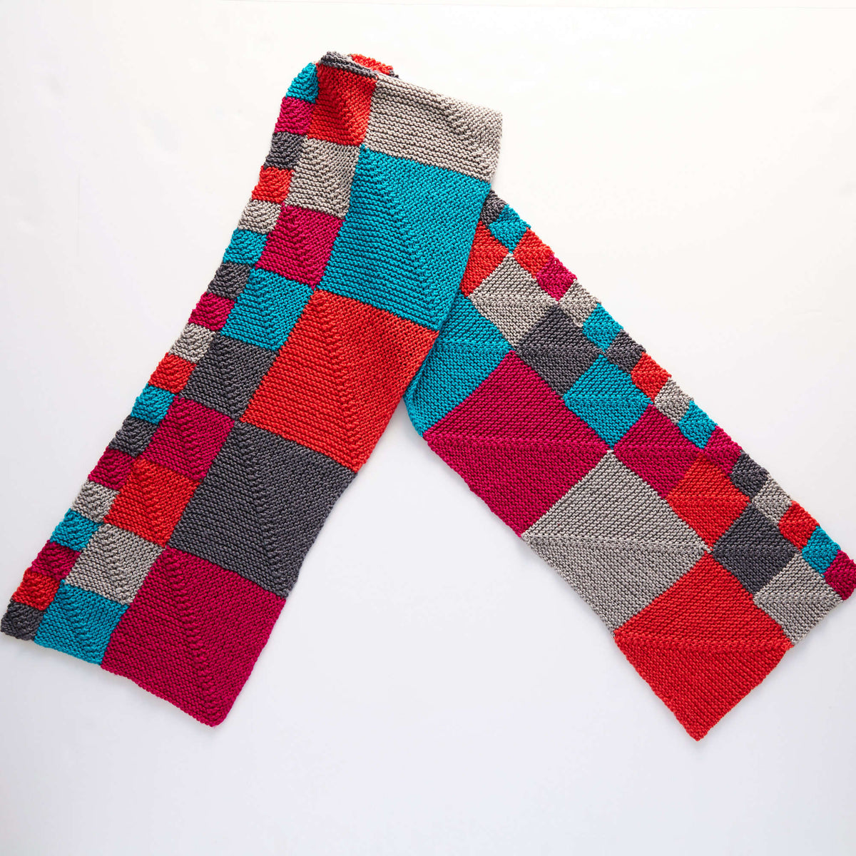 Knit Scarf made in Red Heart Chic Sheep Yarn
