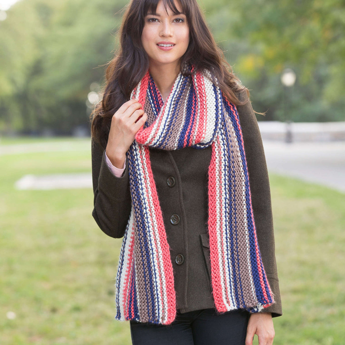 Knit Scarf made in Red Heart Chunky Soft Yarn