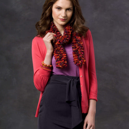 Red Heart Victoria's Knit Scarf Knit Scarf made in Red Heart Boutique Yarn