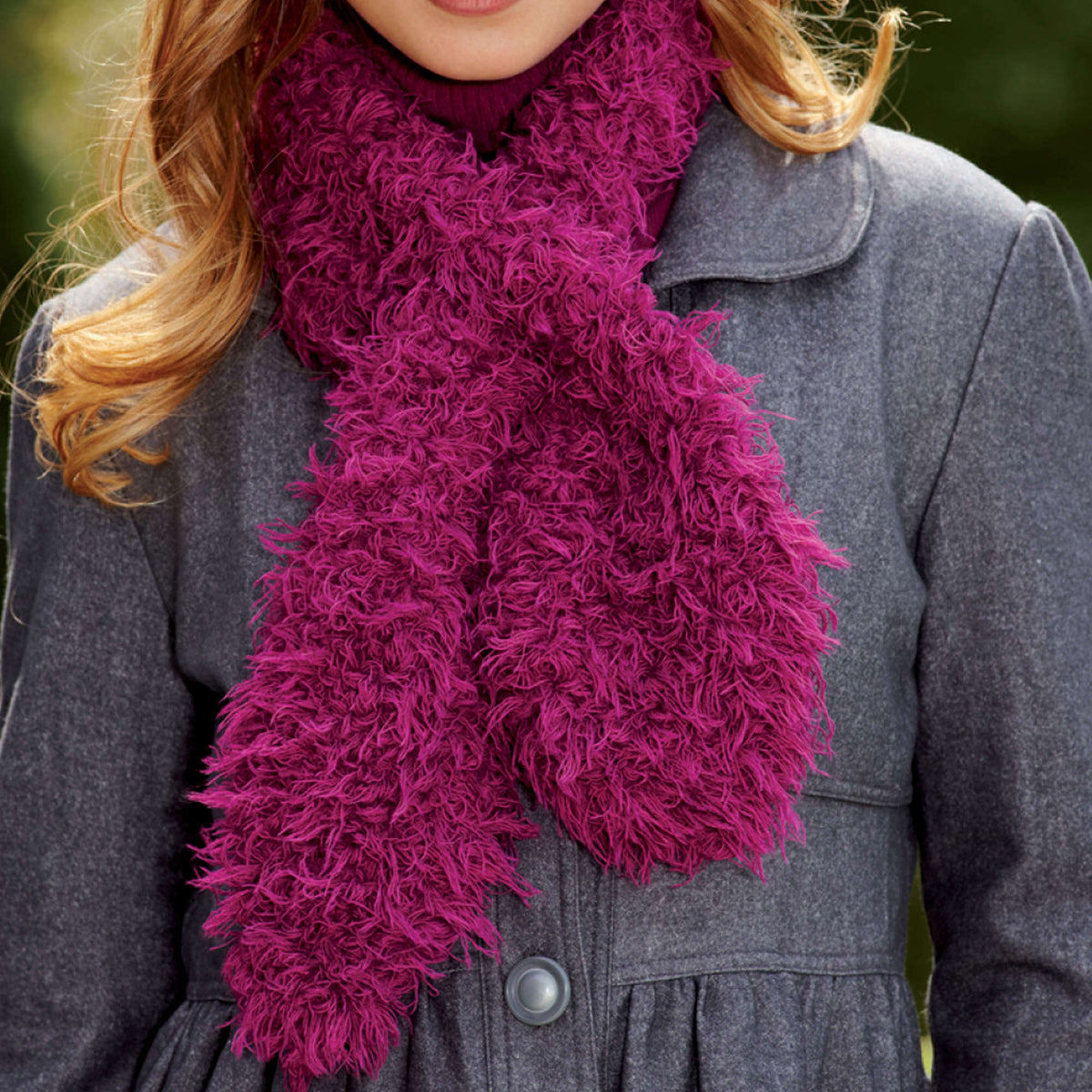 Knit Scarf made in Red Heart Boutique Yarn