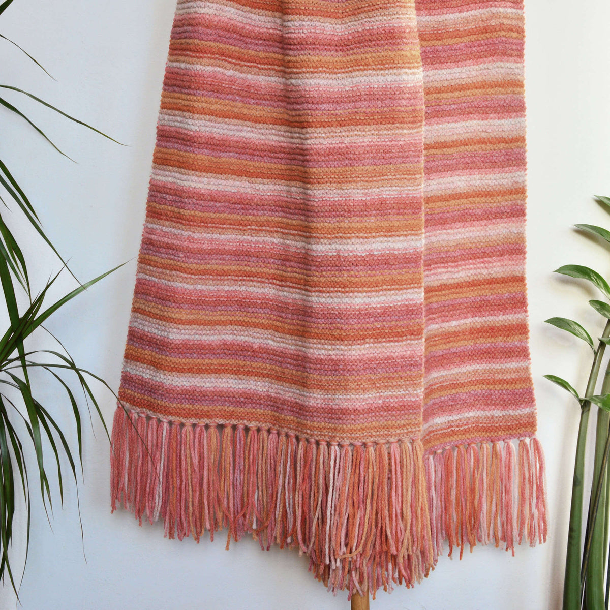 Knit Scarf made in Red Heart An Italian Story Ombra Yarn