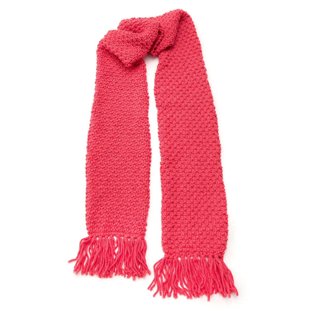 Knit Scarf made in Red Heart Super Saver Chunky Yarn