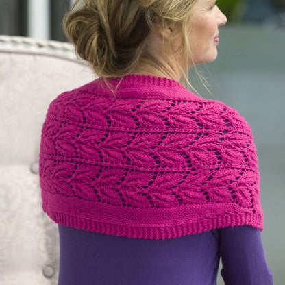 Red Heart Knit One Ball Shawl Knit Shawl made in Red Heart Shimmer Yarn