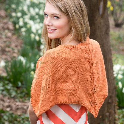 Red Heart Knit Shoulder Shawl Knit Shawl made in Red Heart Luster Sheen Yarn