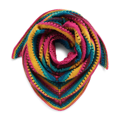 Red Heart Easy Lacy Knit Triangle Shawl Knit Shawl made in Red Heart Super Saver O'Go yarn