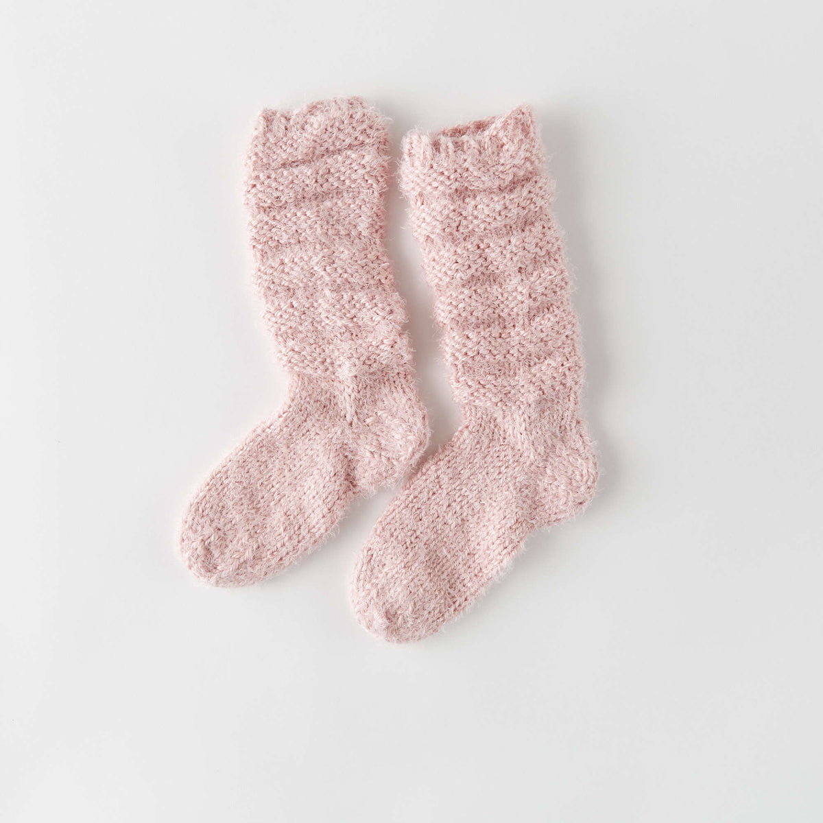 Knit Socks made in Red Heart Hygge Yarn