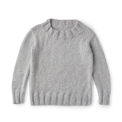 Red Heart Knit So Soft Comfy Sweater Knit Sweater made in Red Heart Hygge Yarn